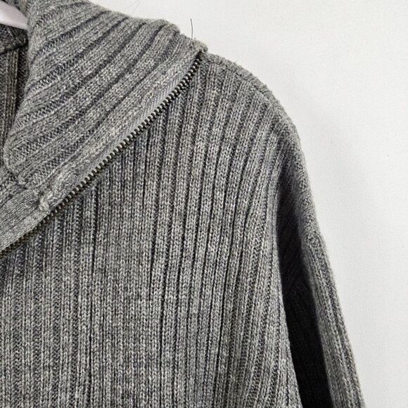 H&M Oversized Half Zip Sweater in Dark Gray - Size M - Picture 4 of 10